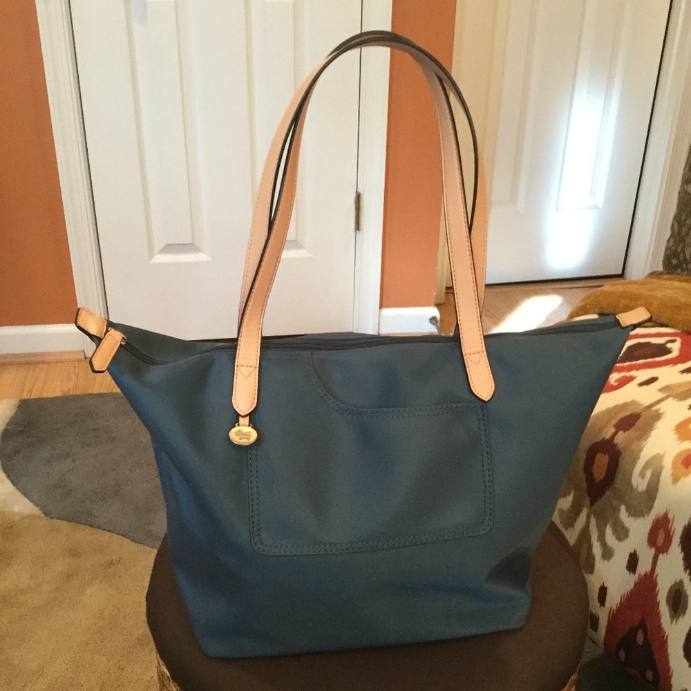 RADLEY LONDON TOTE (GREY/BLUE)  "LIKE NEW"